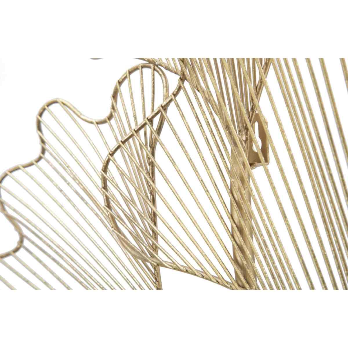 Quadro pannello in ferro glam leaf 79 x 5 x 68 cm
