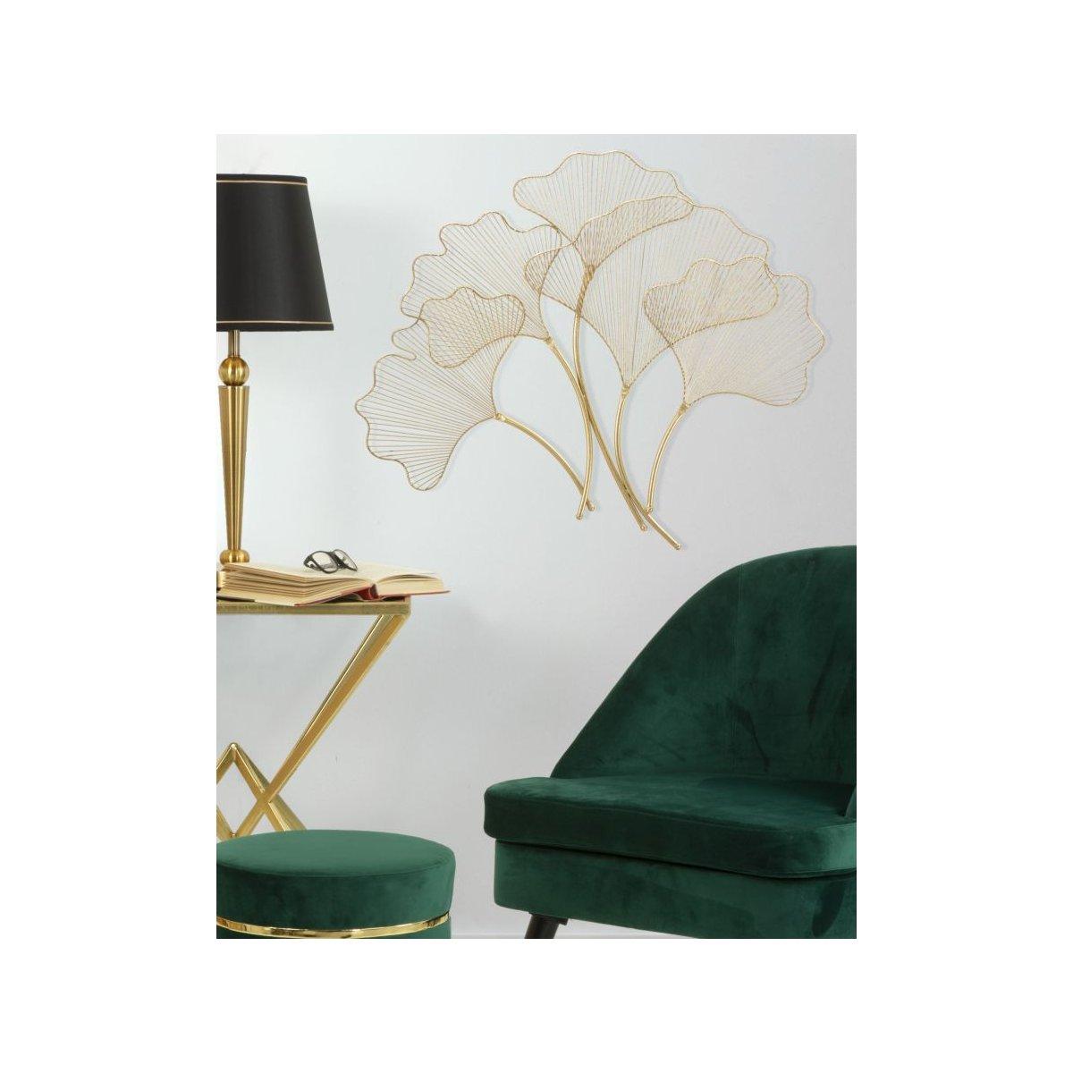 Quadro pannello in ferro glam leaf 79 x 5 x 68 cm