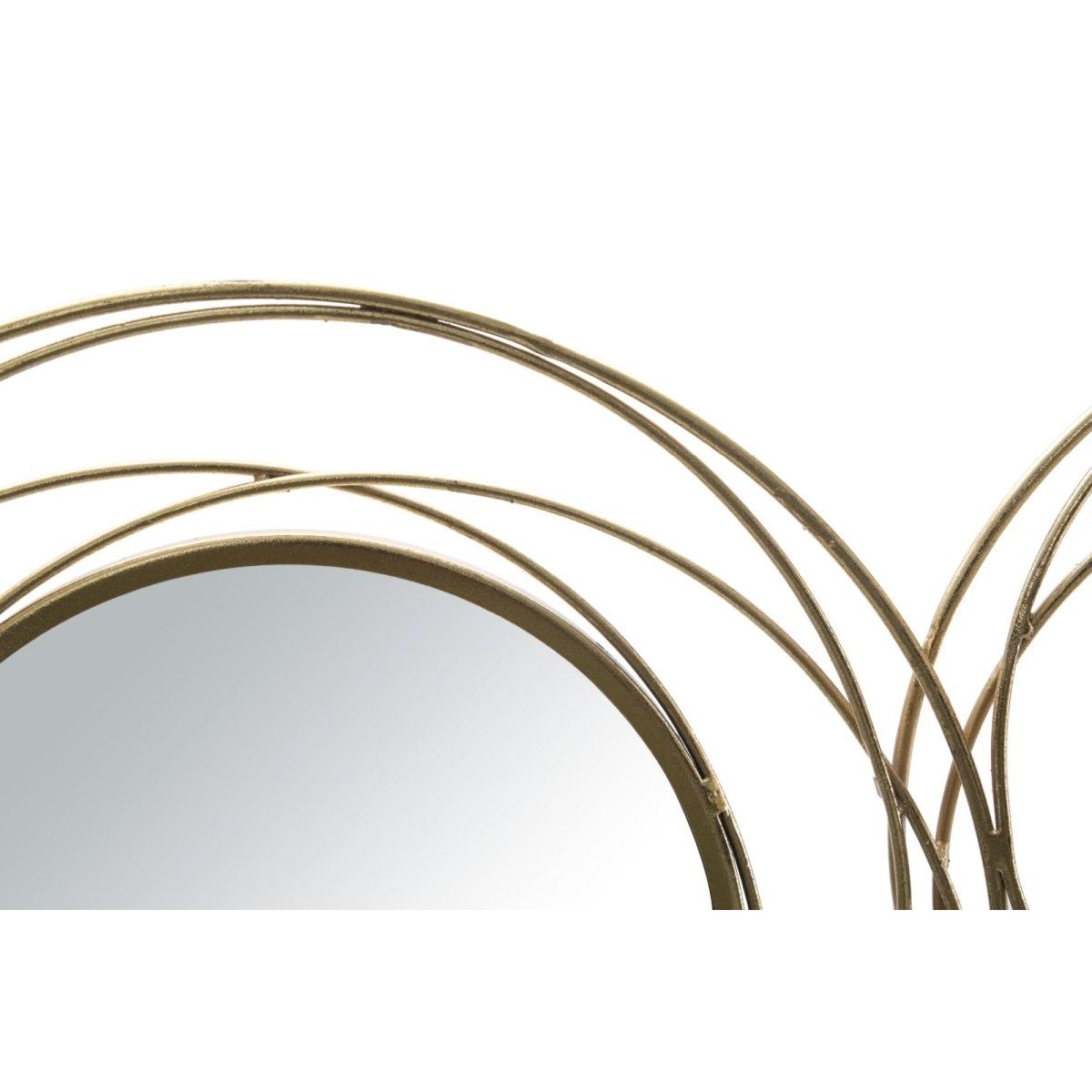 Pannello specchio gold round 124,5 x 4 x 53,5 cm