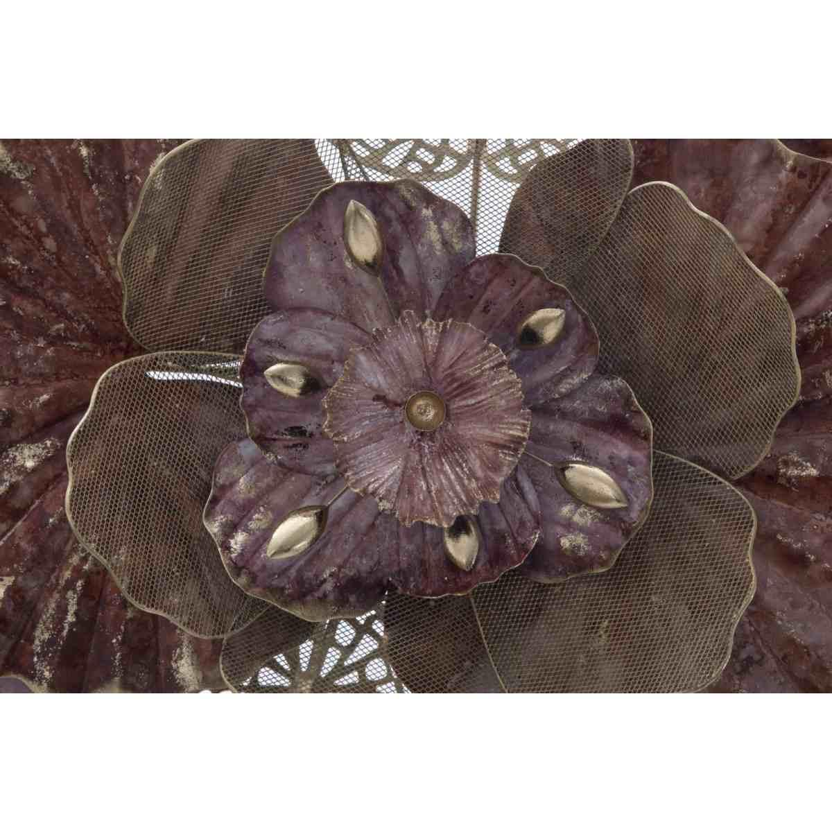 Quadro pannello in ferro flowery 118 x 10 x 58 cm
