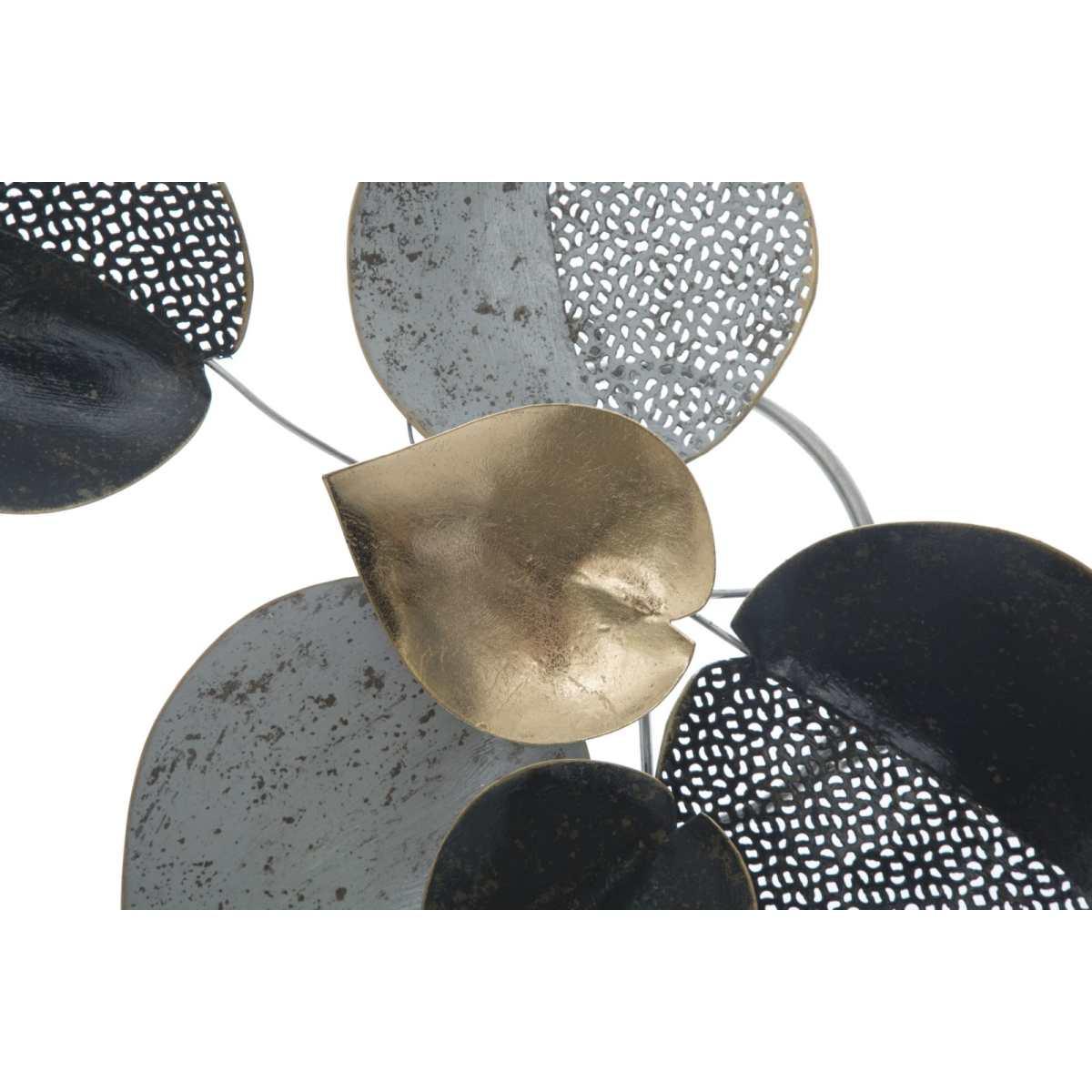 Quadro pannello in ferro half leaf mod 62,5 x 5,5 x 40 cm