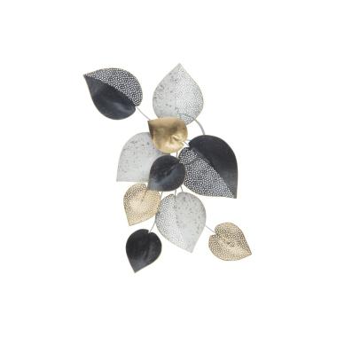 Quadro pannello in ferro half leaf mod 62,5 x 5,5 x 40 cm