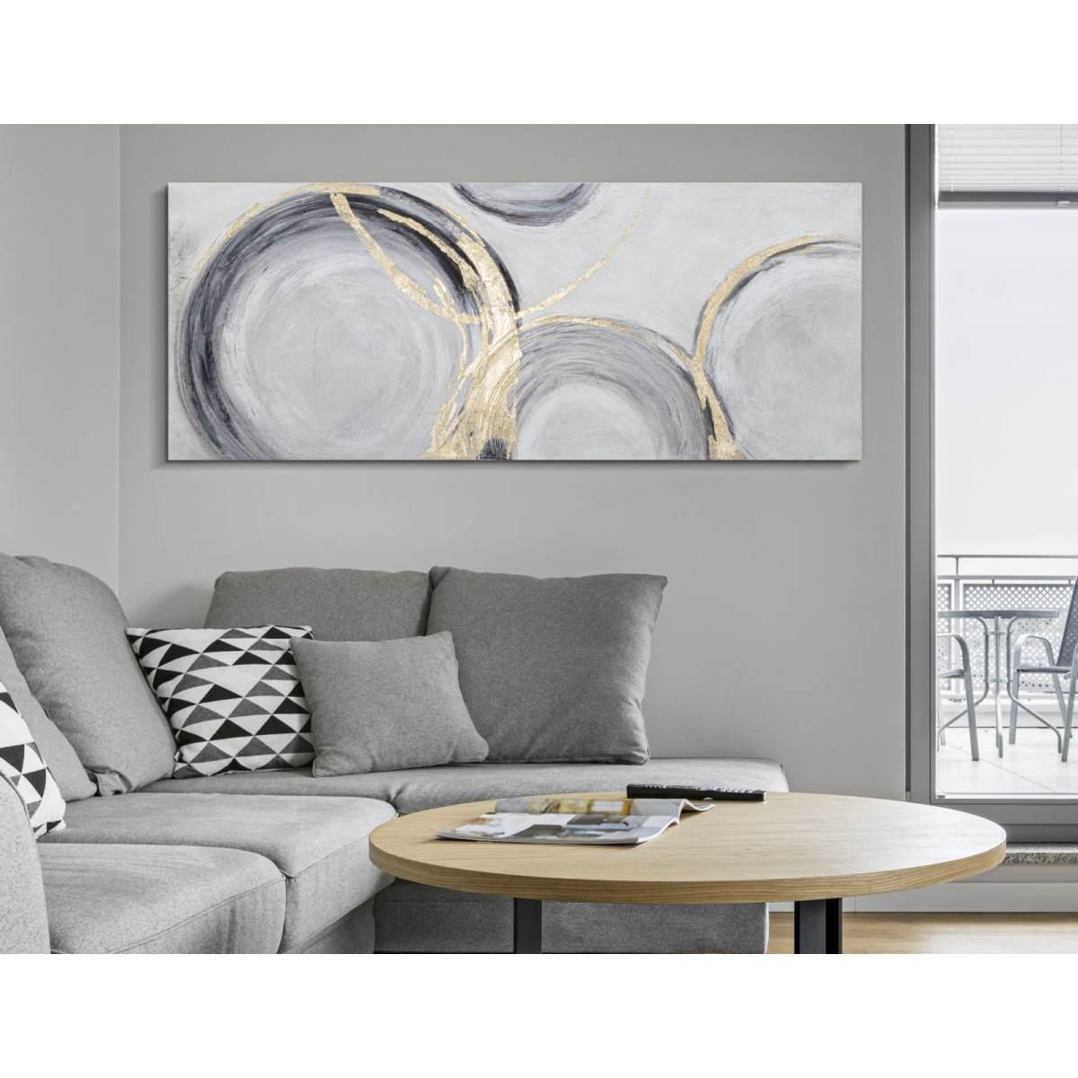 Dipinto su tela circly 150 x 3,8 x 60 cm