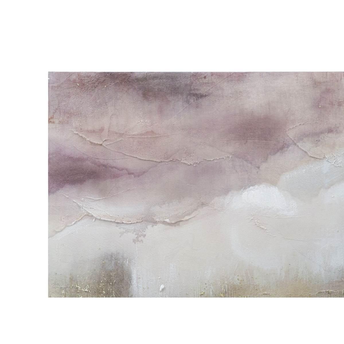 Quadro dipinto tela pink mountain 80 x 2,7 x 60 cm