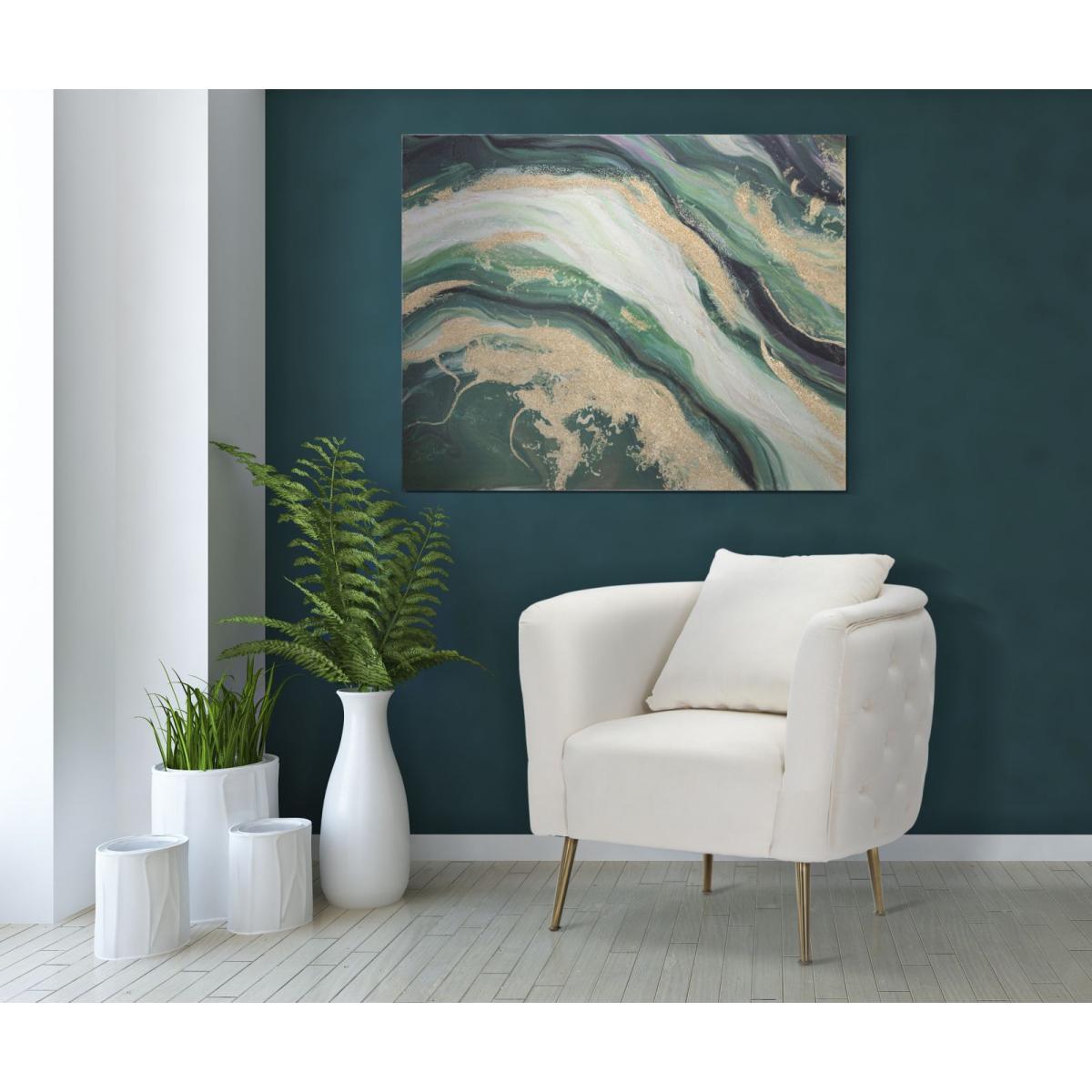 Quadro dipinto tela greenery 80 x 2,8 x 100 cm