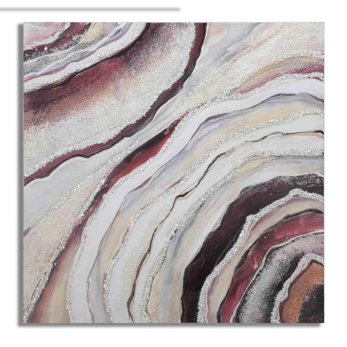 Quadro dipinto tela redy 80 x 2,8 x 80 cm