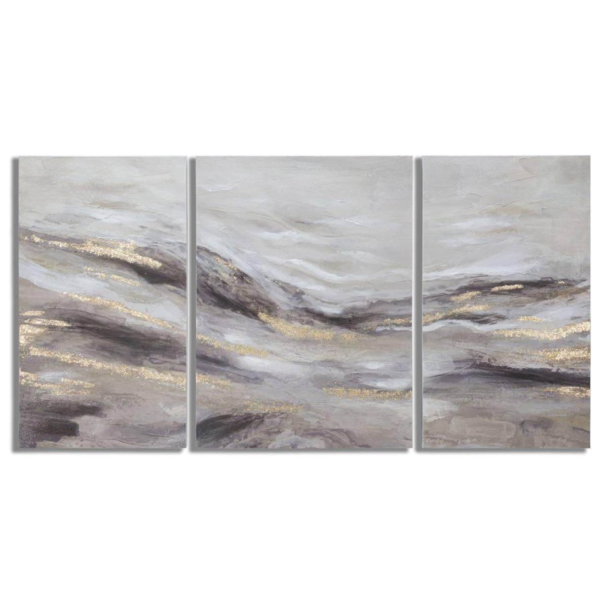 Quadro dipinto tela monty Set 3 pz