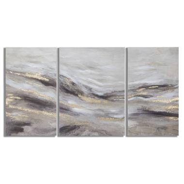 Quadro dipinto tela monty Set 3 pz