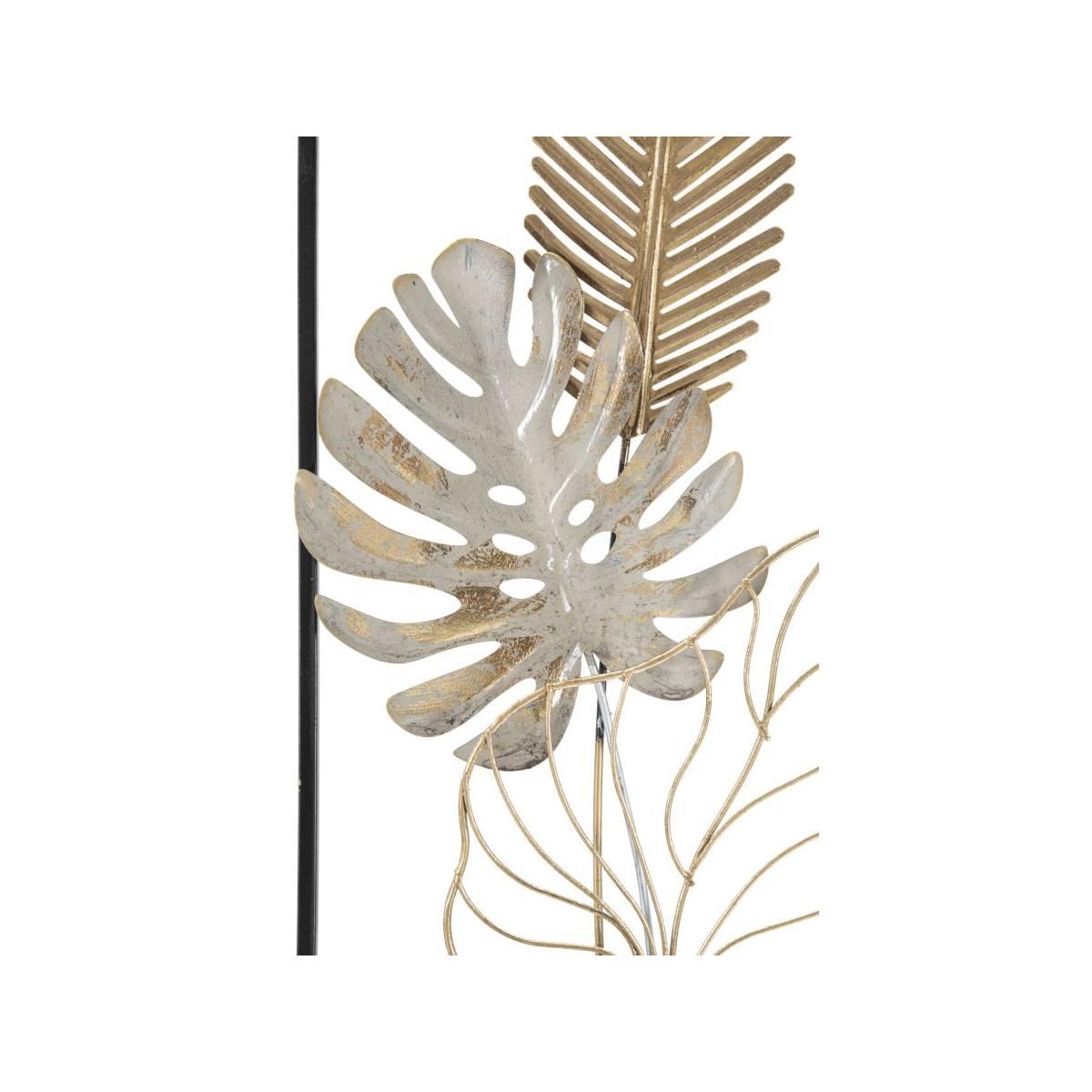Quadro pannello in ferro palm mod 28,5 x 3 x 74 cm