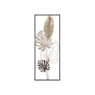Quadro pannello in ferro palm mod 28,5 x 3 x 74 cm