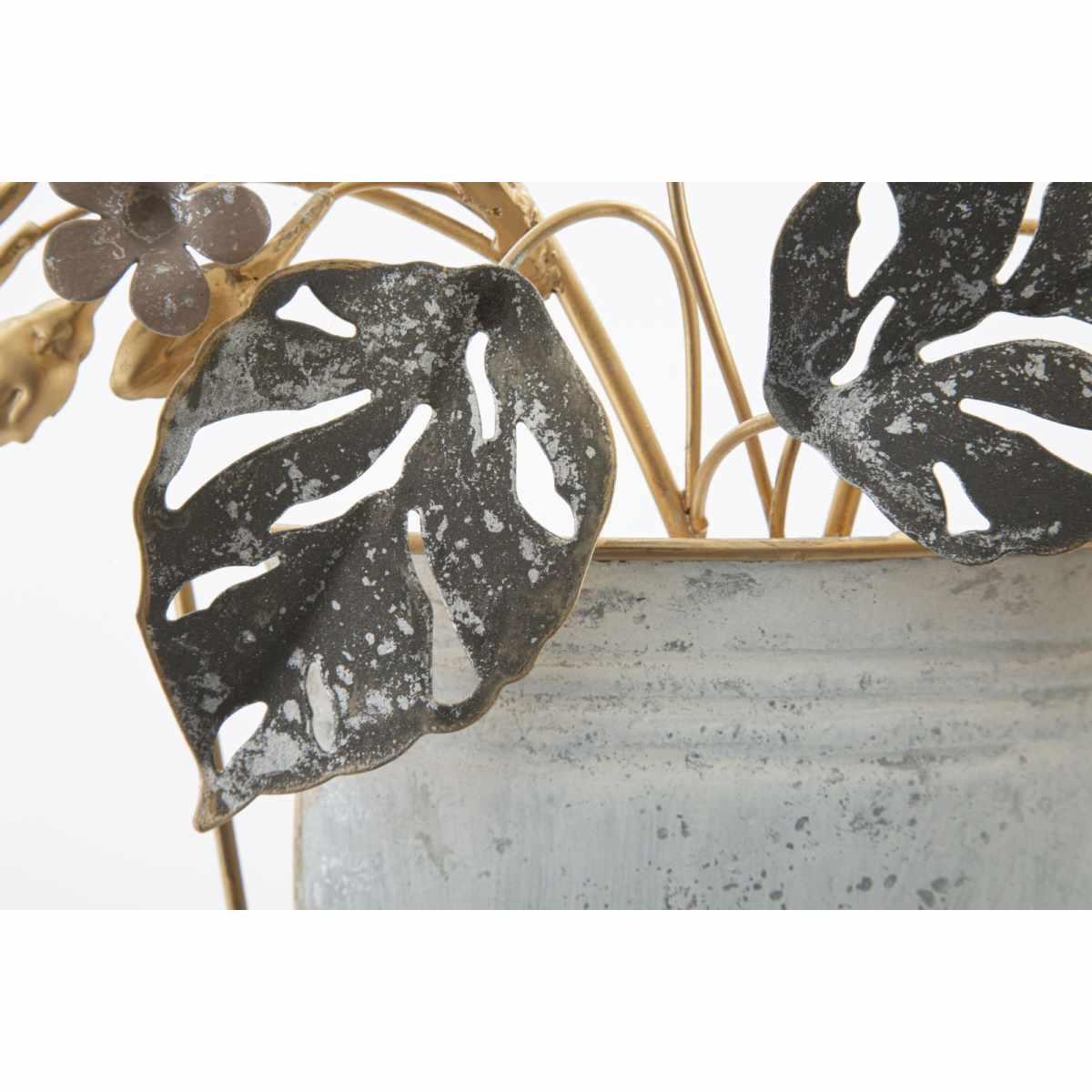 Quadro pannello in ferro vase 45,5 x 7,5 x 53 cm