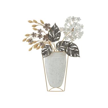 Quadro pannello in ferro vase 45,5 x 7,5 x 53 cm