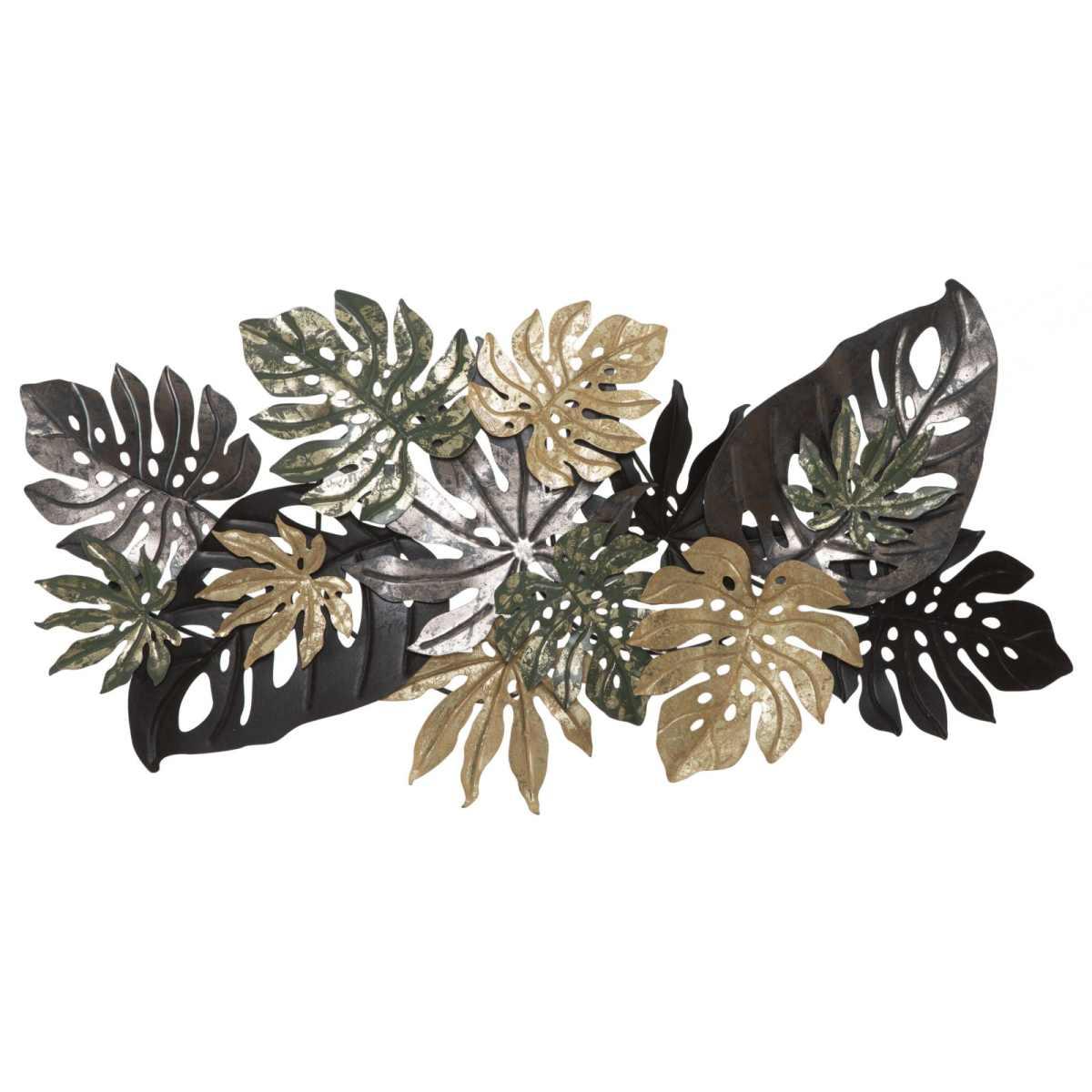 Quadro pannello in ferro antique leaf 133 x 10 x 67 cm