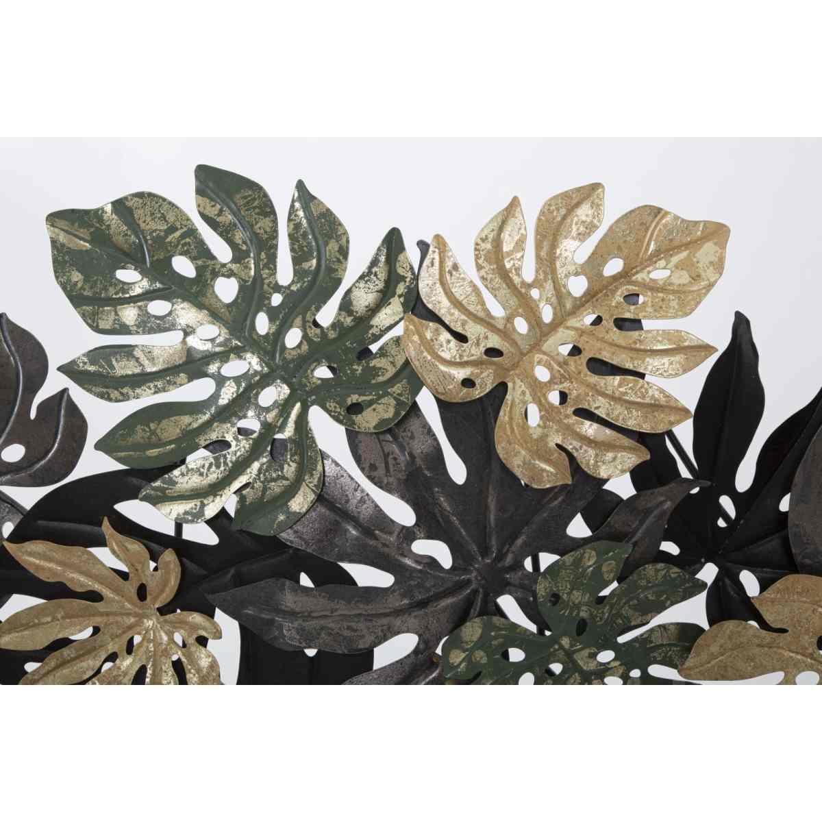 Quadro pannello in ferro antique leaf 133 x 10 x 67 cm