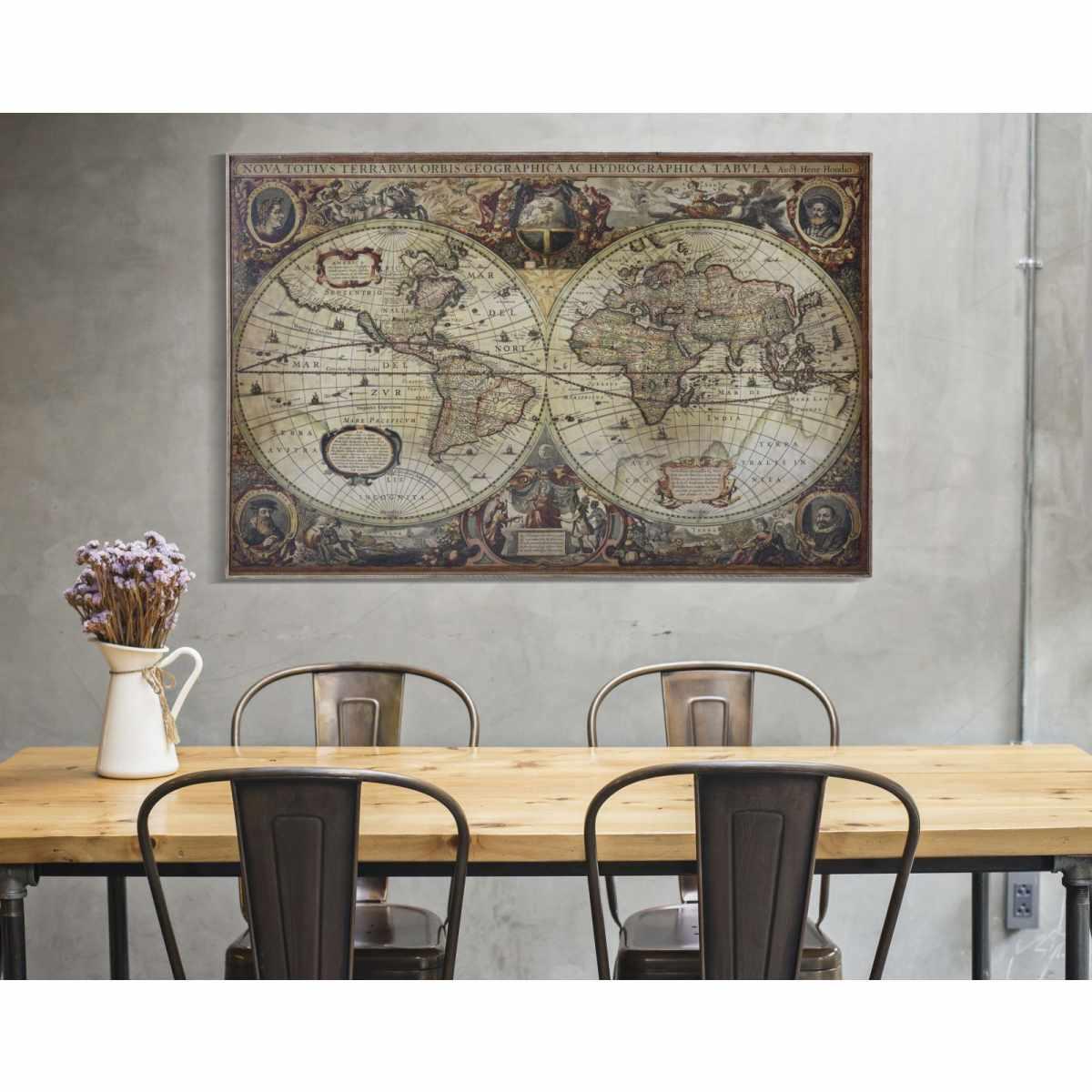 Quadro pannello world 120,5 x 3,5 x 80 cm