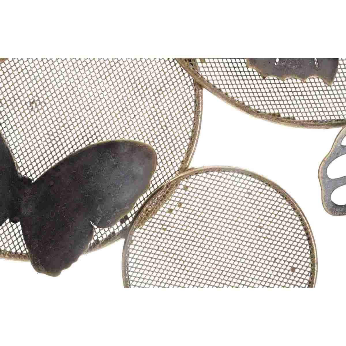 Quadro pannello in ferro butterfly dark 66 x 5 x 38 cm