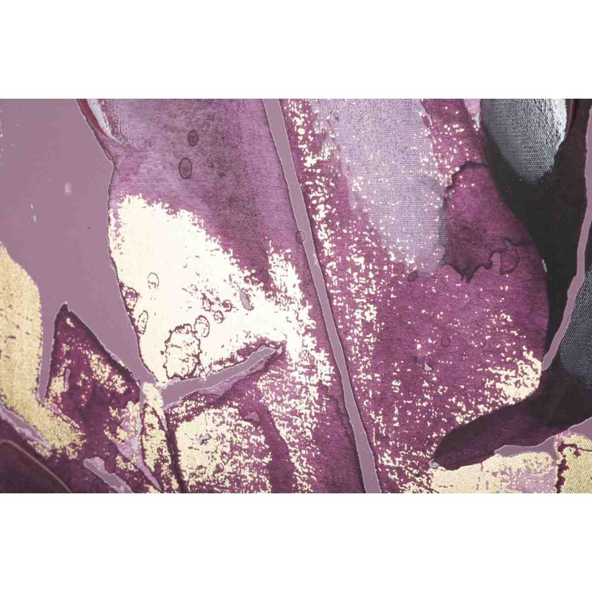 Quadro stampa dipinta dark leaves 80 x 3 x 120 cm