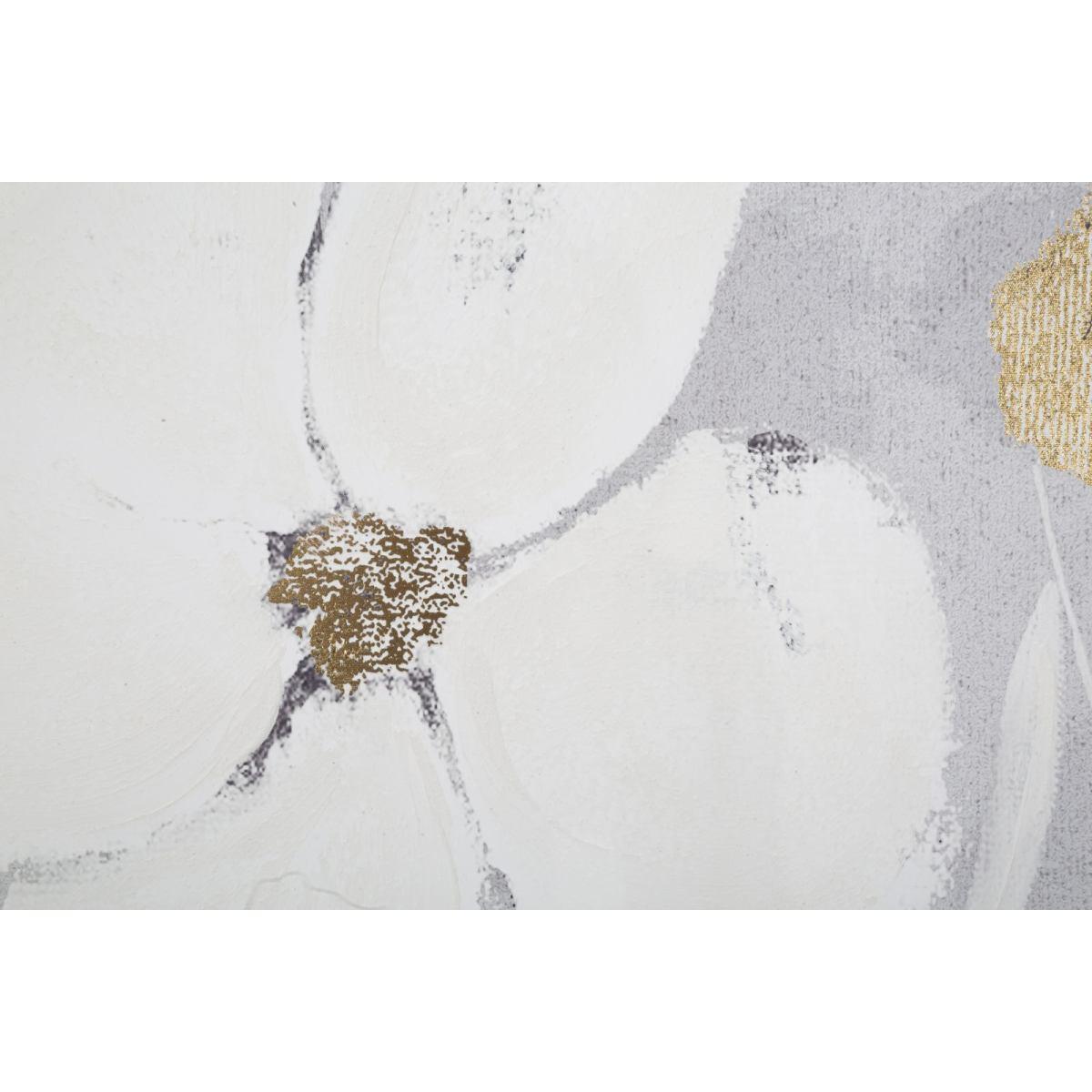 Quadro stampa dipinta flowery 80 x 3 x 120 cm