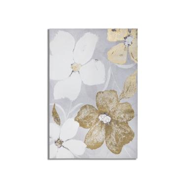 Quadro stampa dipinta flowery 80 x 3 x 120 cm