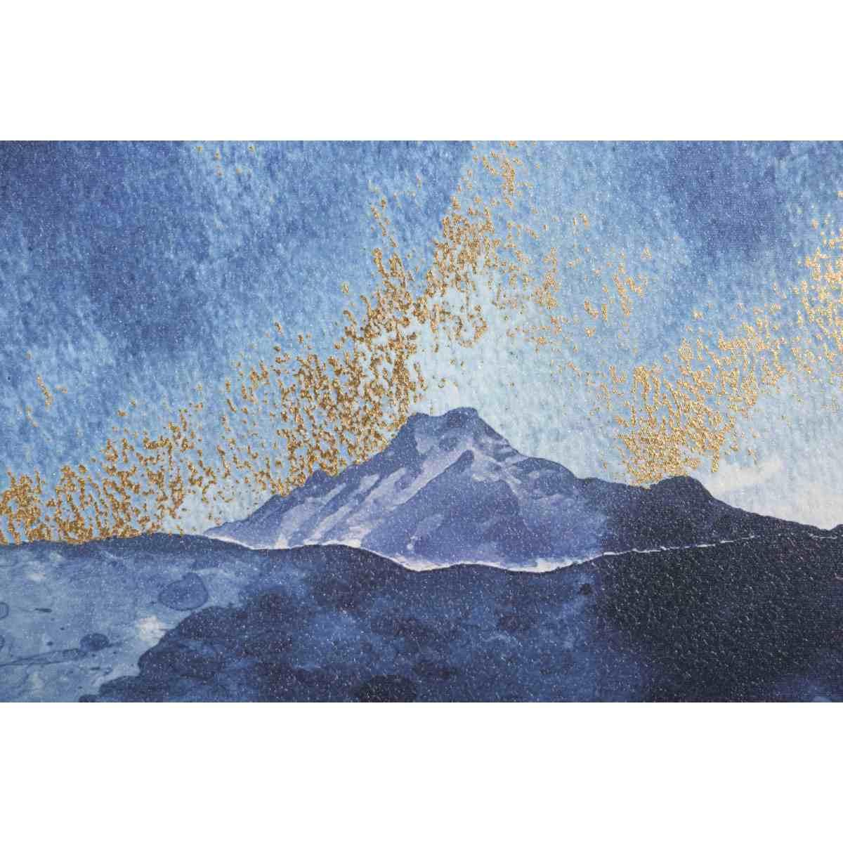 Quadro stampa dipinta mountain tree 80 x 3 x 120 cm