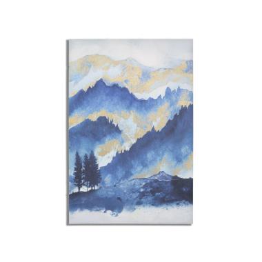 Quadro stampa dipinta mountain tree 80 x 3 x 120 cm