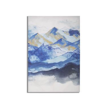 Quadro stampa dipinta mountain 80 x 3 x 120 cm