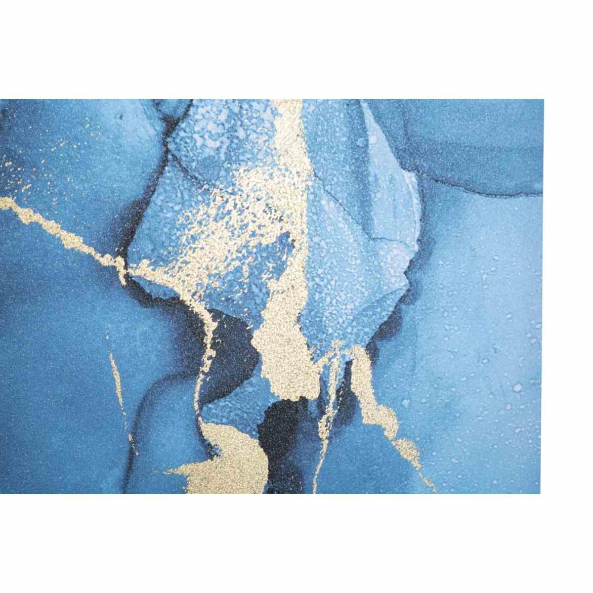 Quadro stampa dipinta blu rey 80 x 3 x 120 cm