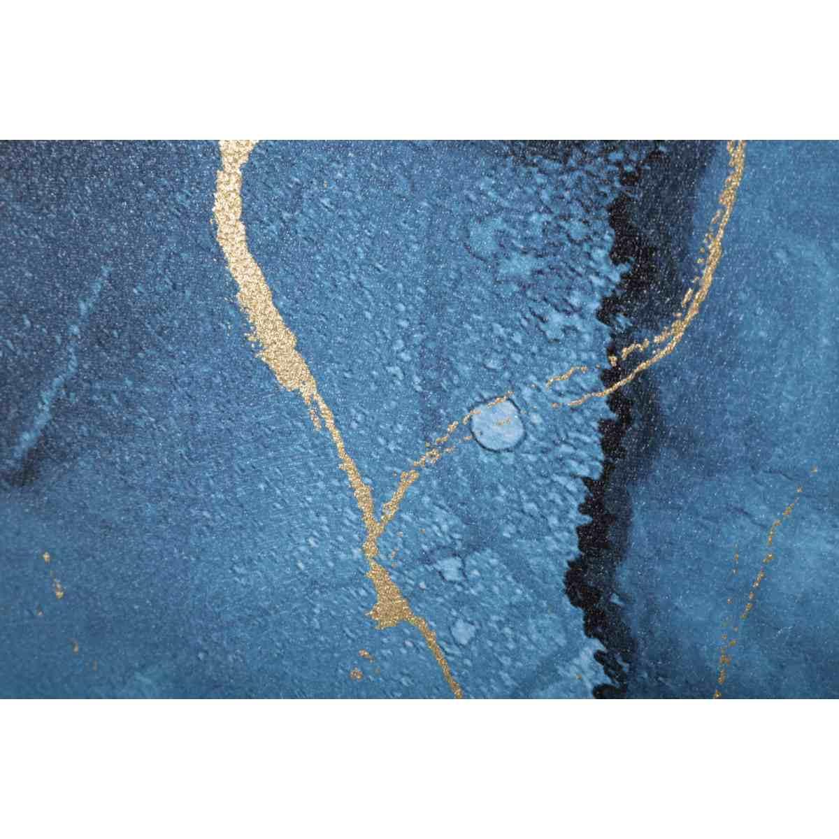 Quadro stampa dipinta blu rey 80 x 3 x 120 cm