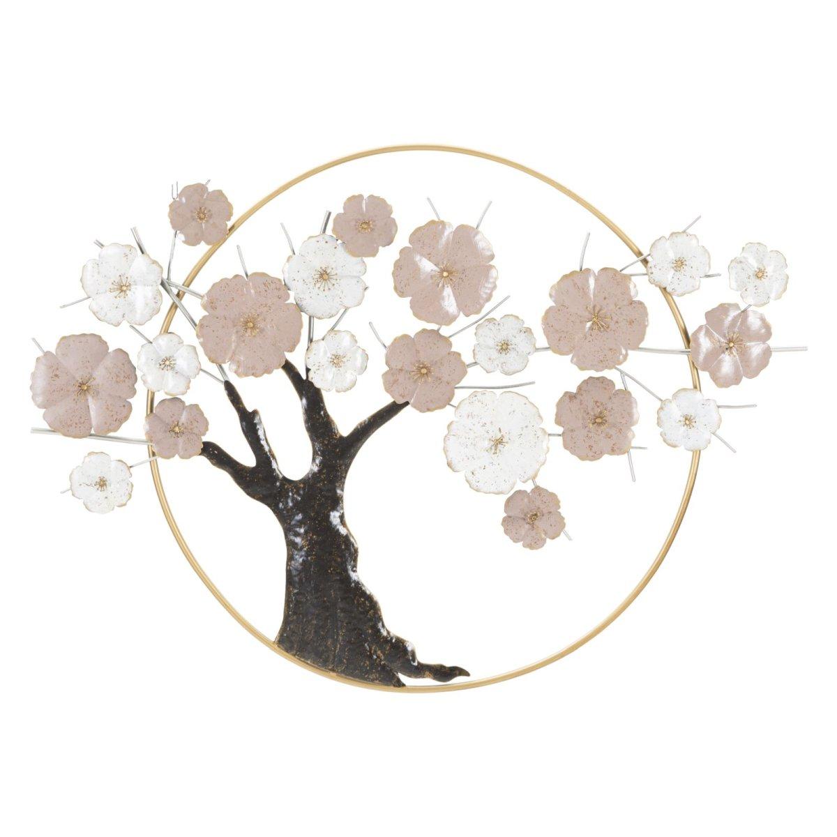 Quadro pannello in ferro tree 101 x 6 x 72 cm