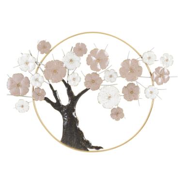 Quadro pannello in ferro tree 101 x 6 x 72 cm