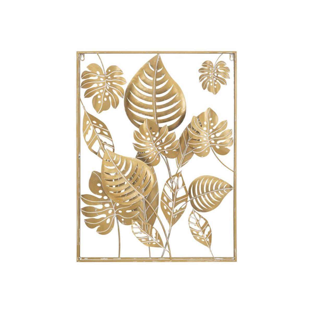 Quadro pannello in ferro jungle ret 60 x 80 x 6,5 cm