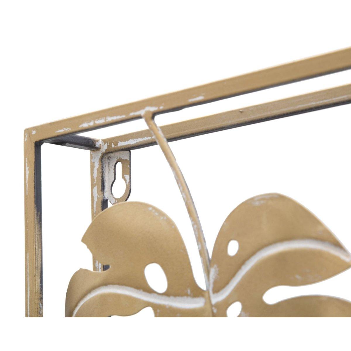 Quadro pannello in ferro jungle ret 60 x 80 x 6,5 cm