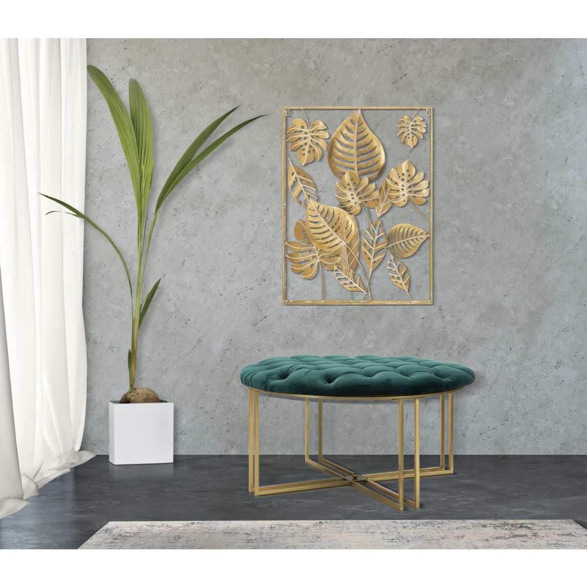 Quadro pannello in ferro jungle ret 60 x 80 x 6,5 cm