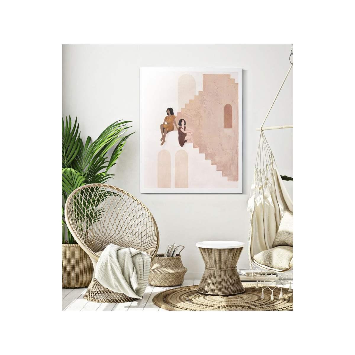 Quadro dipinto tela lady mod 80 x 3,7 x 100 cm