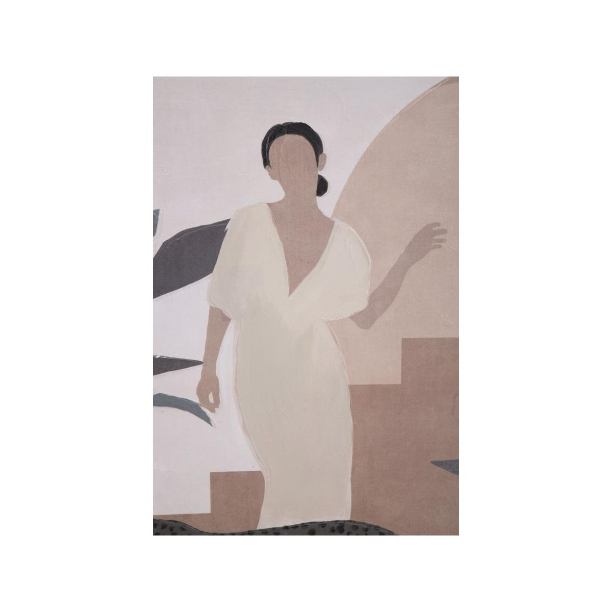 Quadro dipinto tela lady mod 80 x 3,7 x 100 cm