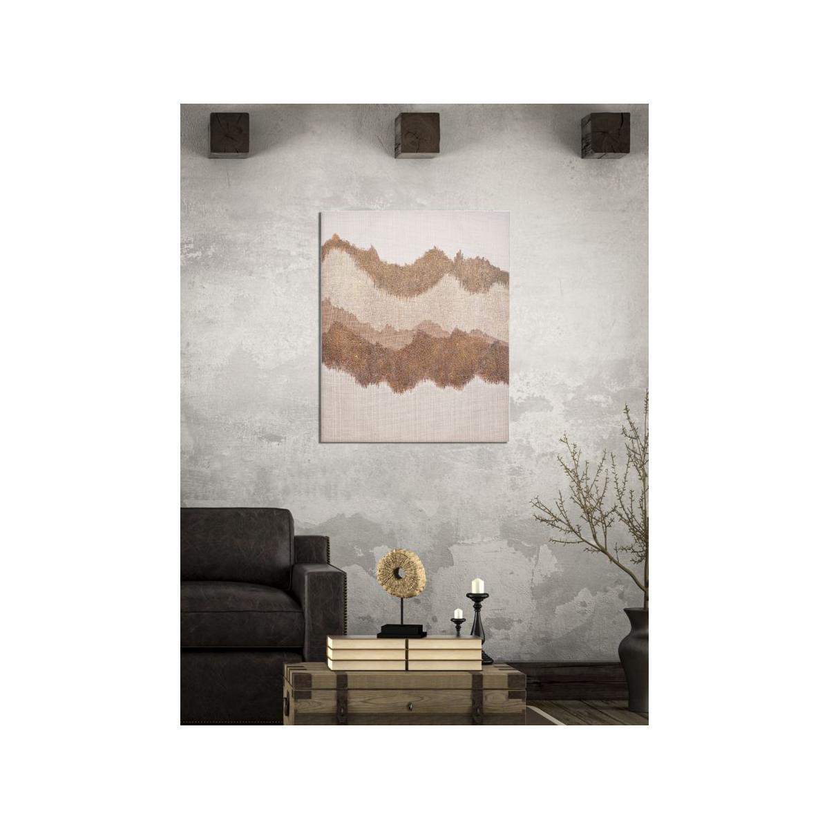 Quadro dipinto tela browny 80 x 3,7 x 100 cm
