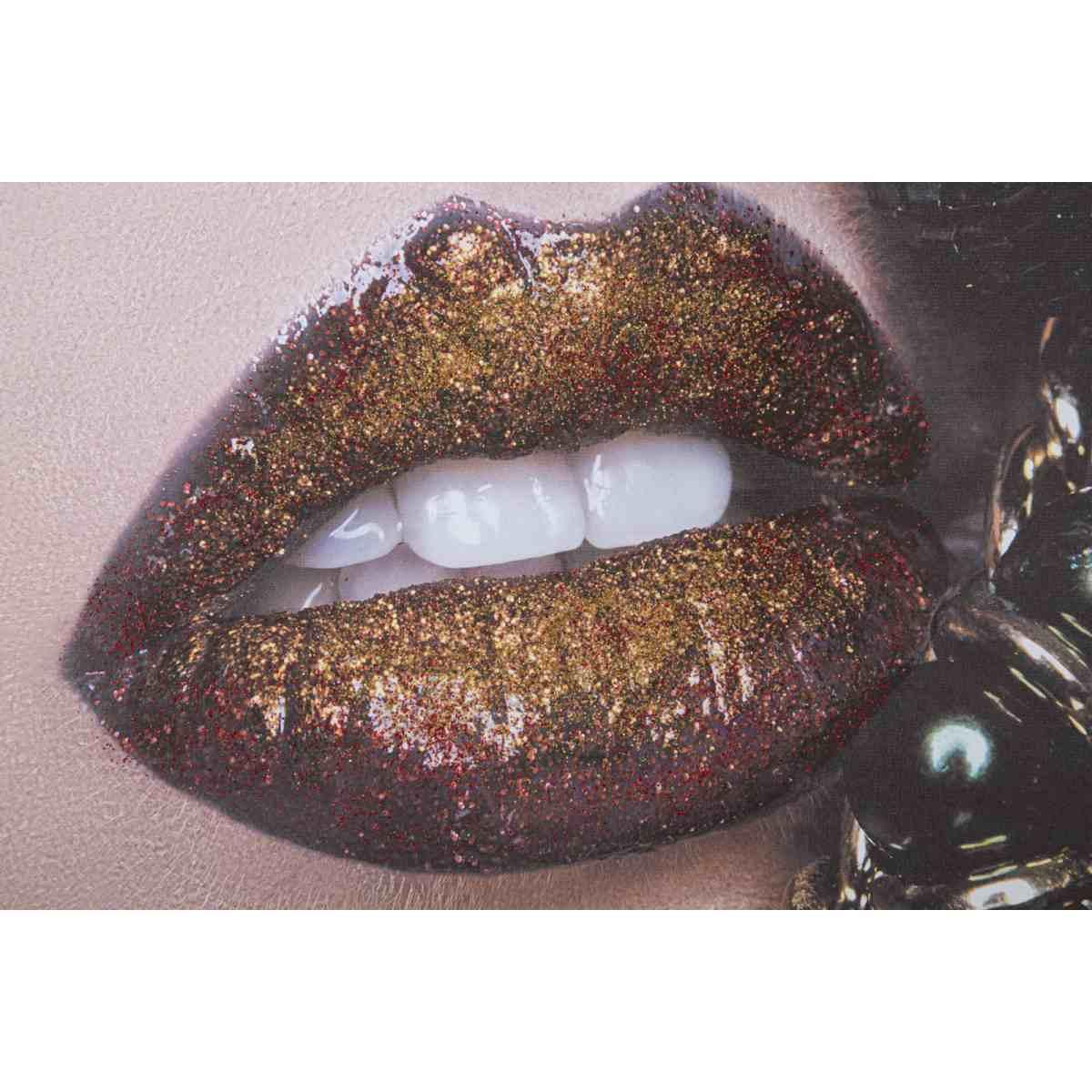 Quadro stampa su tela beautiful lips 120 x 3,8 x 80 cm