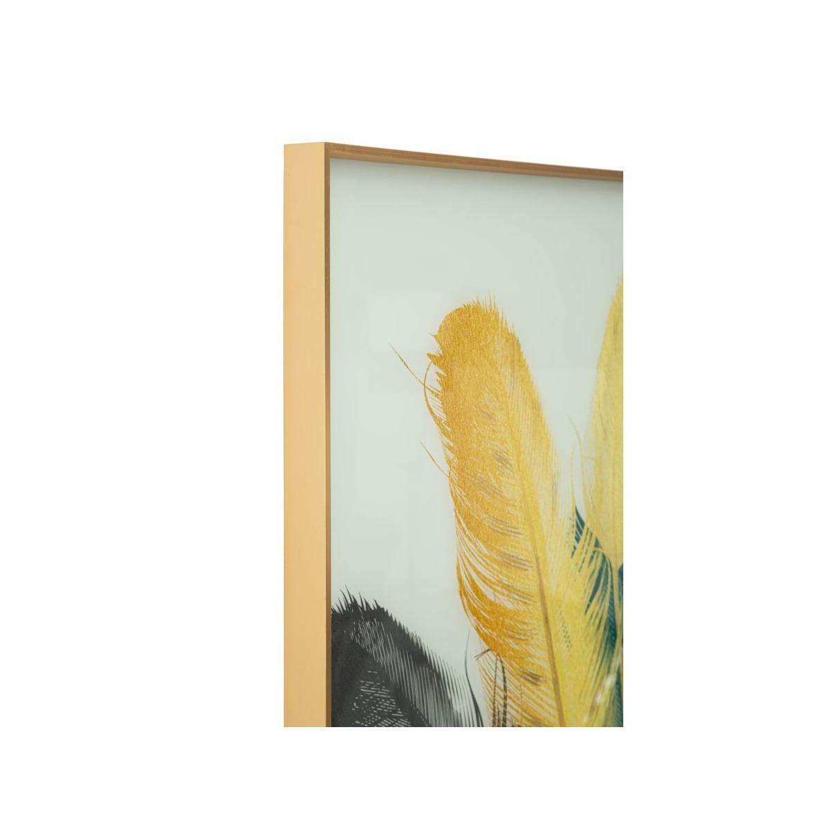 Pannello vetro cornice feathers 120 x 3,5 x 80 cm