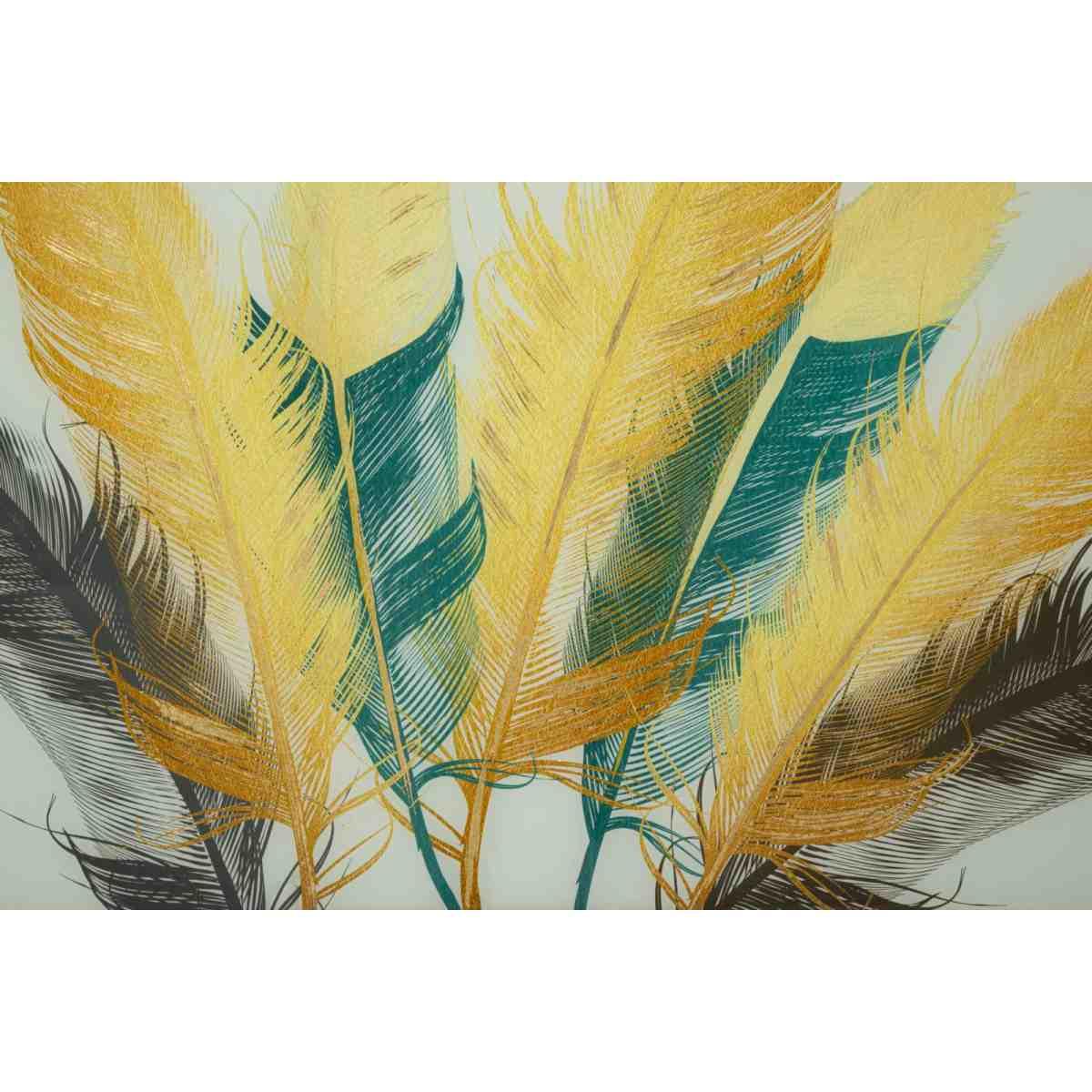 Pannello vetro cornice feathers 120 x 3,5 x 80 cm