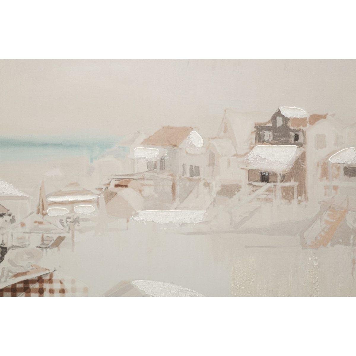Quadro stampa dipinta beach mod 80 x 3 x 120 cm