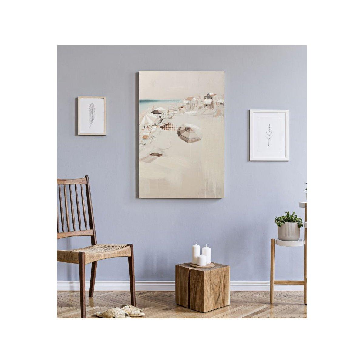 Quadro stampa dipinta beach mod 80 x 3 x 120 cm