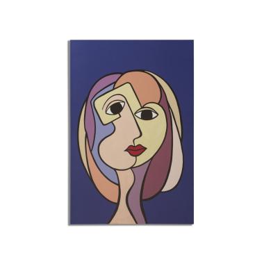 Quadro stampa dipinta double faces large mod 80 x 3 x 120 cm