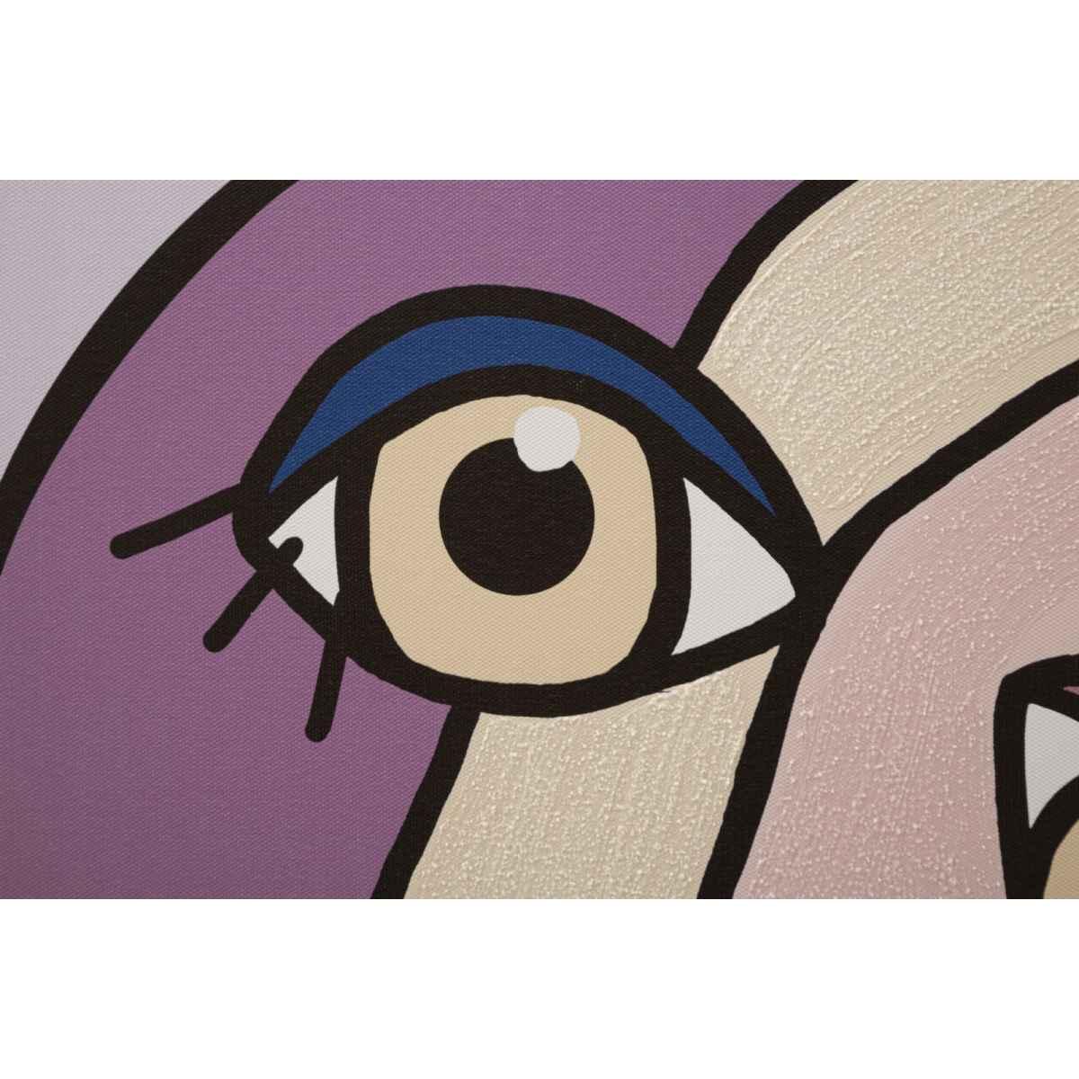 Quadro stampa dipinta double faces large mod 80 x 3 x 120 cm