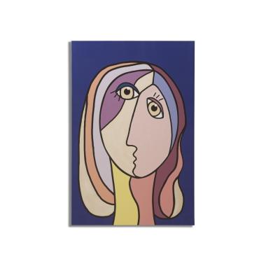 Quadro stampa dipinta double faces large mod 80 x 3 x 120 cm