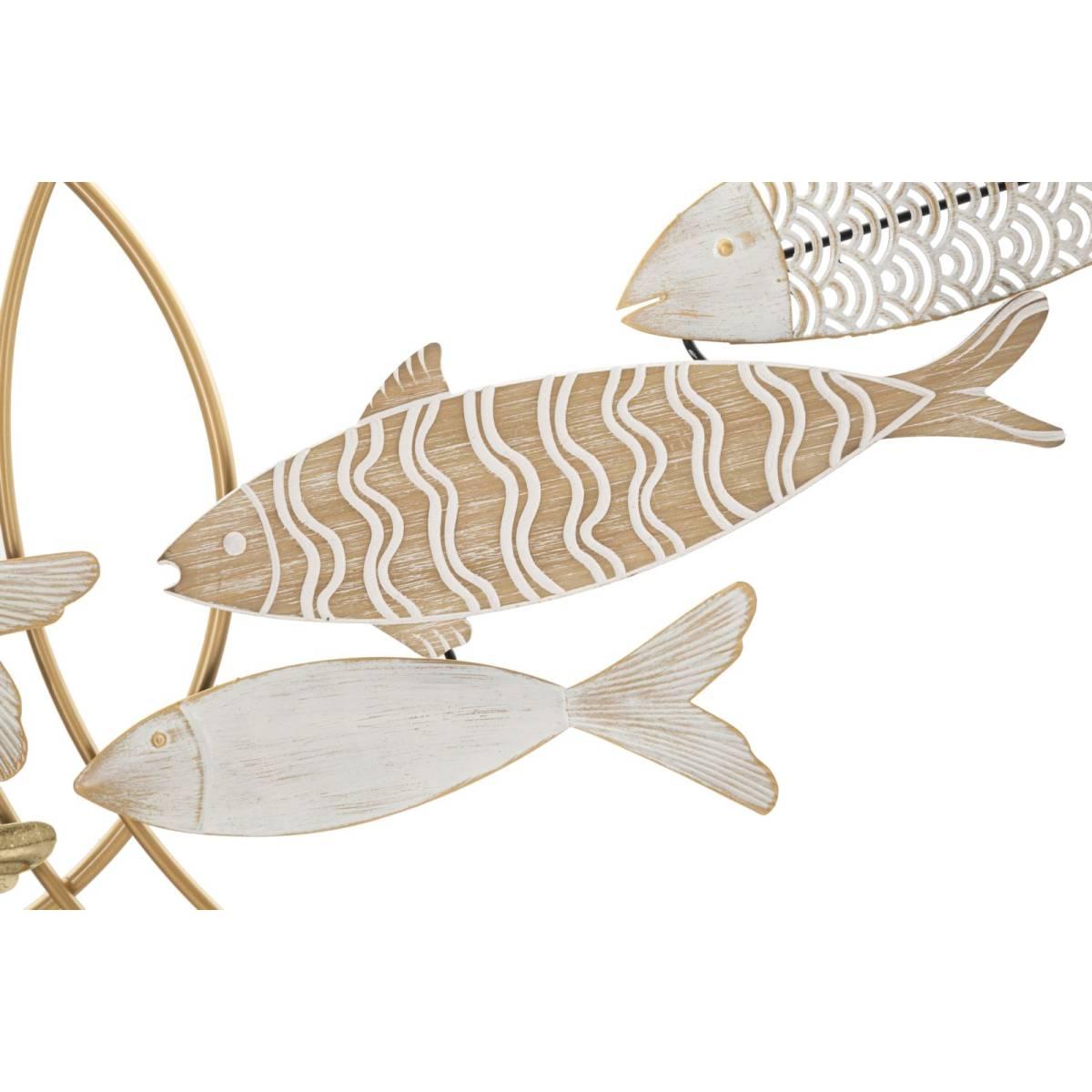 Quadro pannello in ferro fishy move 142,9 x 5 x 61,6 cm
