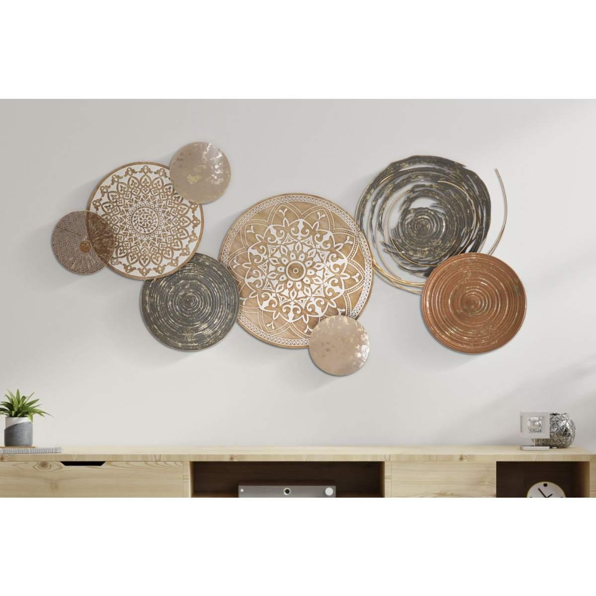 Quadro pannello in ferro boho 167,6 x 8,9 x 80,6 cm