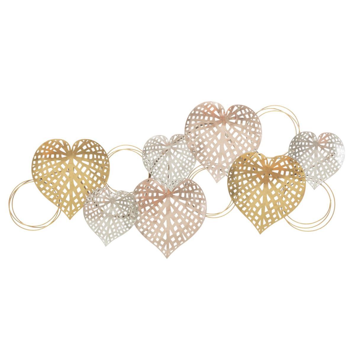 Quadro pannello in ferro hearts 91 x 2,5 x 39,5 cm