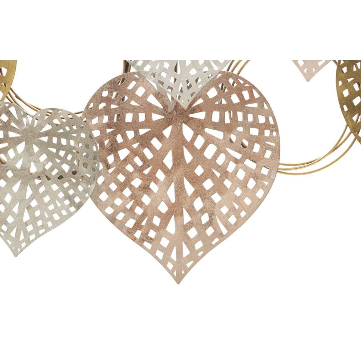 Quadro pannello in ferro hearts 91 x 2,5 x 39,5 cm
