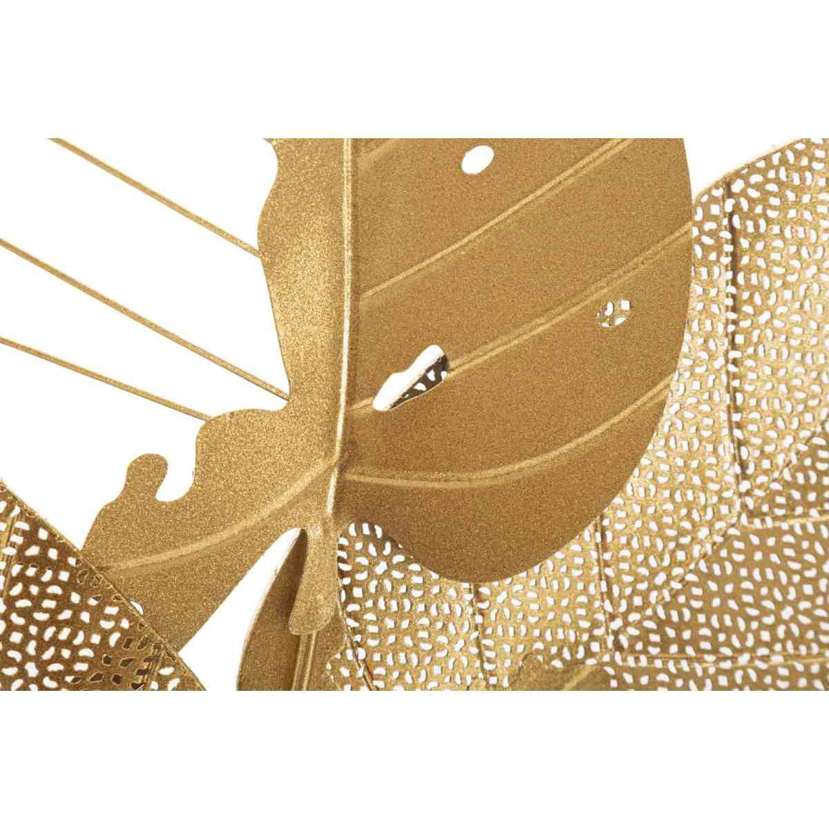 Quadro pannello in ferro autumn leaf gold 53 x 4 x 84,5 cm