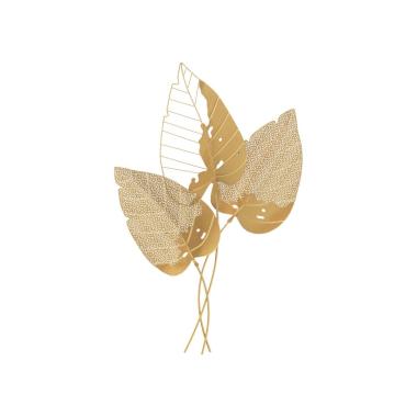 Quadro pannello in ferro autumn leaf gold 53 x 4 x 84,5 cm